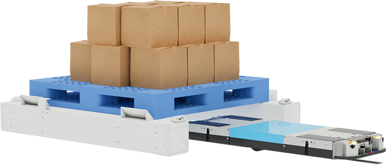 立山科学のAMR「TAR」高さ132mmの低床と版総重量800kgでカゴ台車の搬送に最適