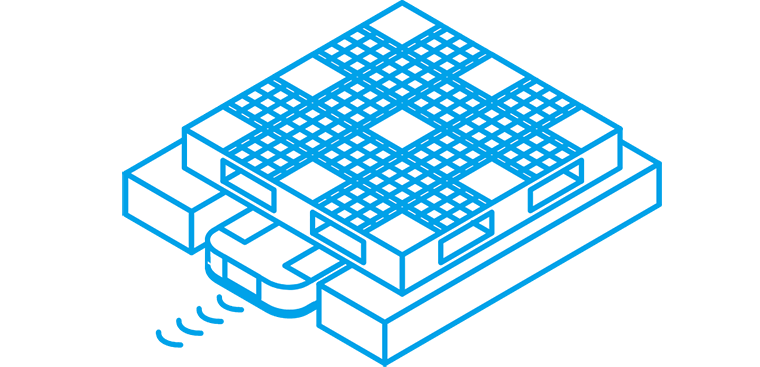 パレット搬送も対応可能