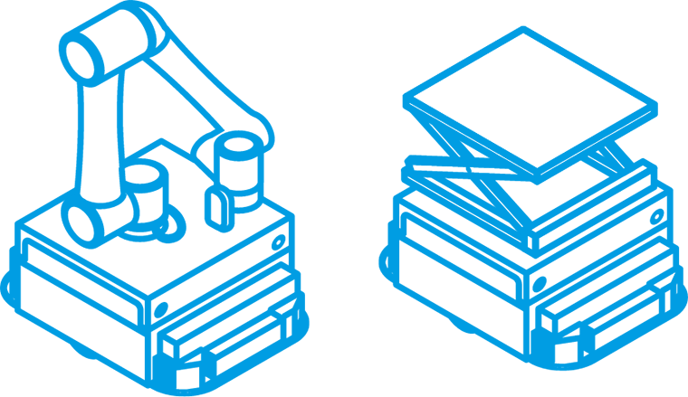 カゴ台車が位置ズレしても置き直し不要